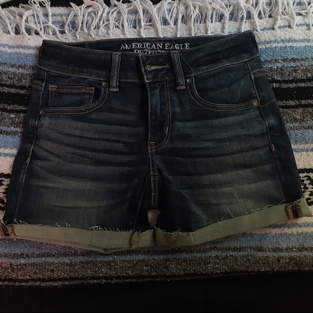AE Super super stretch midi jean short size 2